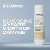 Шампунь для волос Goldwell Dualsenses Rich Repair Restoring Shampoo восстанавливающий, для сухих волос — фото 4