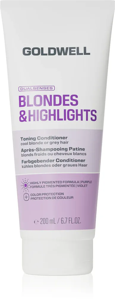 Кондиционер для волос Goldwell Dualsenses Blondes Highlights Toning Conditioner тонирующий, для светлых волос, 200 мл