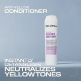 Кондиционер для волос Goldwell Dualsenses Blondes Highlights Anti-Yellow Conditioner нейтрализующий желтизну, для светлых волос — фото 4