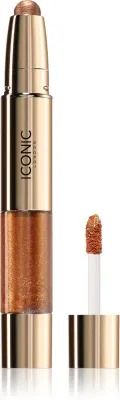 Палетка теней для век ICONIC London Glaze Crayon с блёстками, интенсивной пигментации, 5,14 г