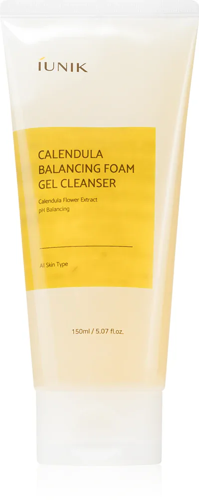 Гель для умывания iUnik Calendula Balancing Foam Gel Cleanser с кислотами, для проблемной кожи, 150 мл