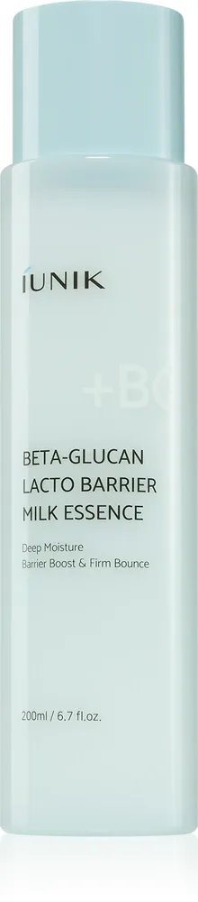 Эссенция для лица iUnik Beta Glucan Lacto Barrier Milk Essence восстанавливающая барьер, с пептидами, 200 мл