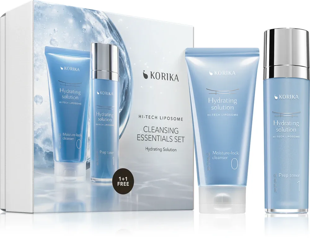 Набор для очищения лица KORIKA HI-TECH LIPOSOME Cleansing Essentials Set очищающий крем и тоник, 2 шт