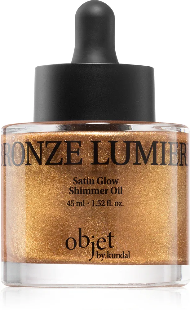 Масло для тела KUNDAL Objet Satin Glow Shimmer Oil с шиммером, увлажняющее, 45 мл, оттенок Bronze Lumier