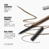 Карандаш для бровей MAC Cosmetics Pro Brow Styler со щёточкой, для прорисовки волосков, 0,08 г, оттенок Onyx — фото 6