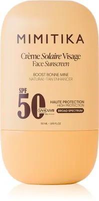 Солнцезащитный крем для лица Mimitika Sun Face Sunscreen SPF50 с маслом ши и витамином E, 50 мл SPF 50