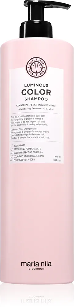 Шампунь для окрашенных волос Maria Nila Luminous Colour, защита цвета, с гранатом, 1000 мл