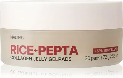 Тонизирующие подушечки для лица Nacific Rice + Pepta Collagen Jelly Gel Pads с коллагеном, 30 шт