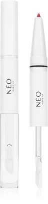 Карандаш и блеск для губ 2 в 1 NEO MAKE UP Intense Serum 2in1 Lipliner Lipgloss с гиалуроновой кислотой, 1 шт