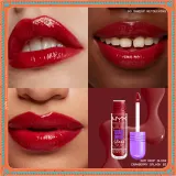 Блеск для губ NYX Professional Makeup Gingerbaddie Land Gum Drop увлажняющий, праздничная коллекция, 1 шт, оттенок 03 Cranberry Splash — фото 3
