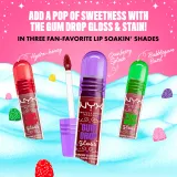 Блеск для губ NYX Professional Makeup Gingerbaddie Land Gum Drop увлажняющий, праздничная коллекция, 1 шт, оттенок 03 Cranberry Splash — фото 6
