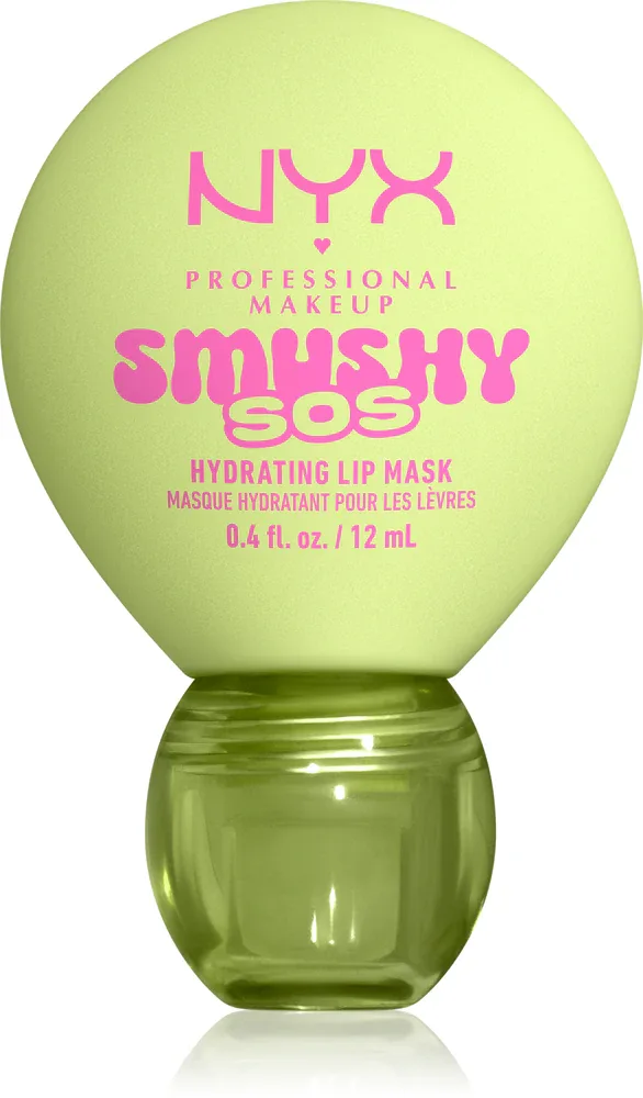 Маска для губ NYX Professional Makeup Smushy SOS увлажняющая, с Ceramide NP и гиалуронатом натрия, 12 мл, оттенок 01 Green Sereni-Tea
