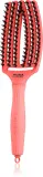 Плоская щётка для волос Olivia Garden Fingerbrush Boar Nylon, для сухих и влажных волос, съёмный штифт, 1 шт — фото 1