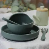 Petite&Mars Take&Match Silicone Bowl - Набор силиконовой посуды детской Petite Mars Take Match Silicone Bowl нескользящий, для микроволновой печи, 360 мл, 360 мл — фото 4