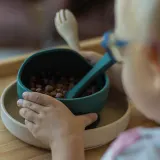 Petite&Mars Take&Match Silicone Bowl - Набор силиконовой посуды детской Petite Mars Take Match Silicone Bowl нескользящий, для микроволновой печи, 360 мл, 360 мл — фото 5