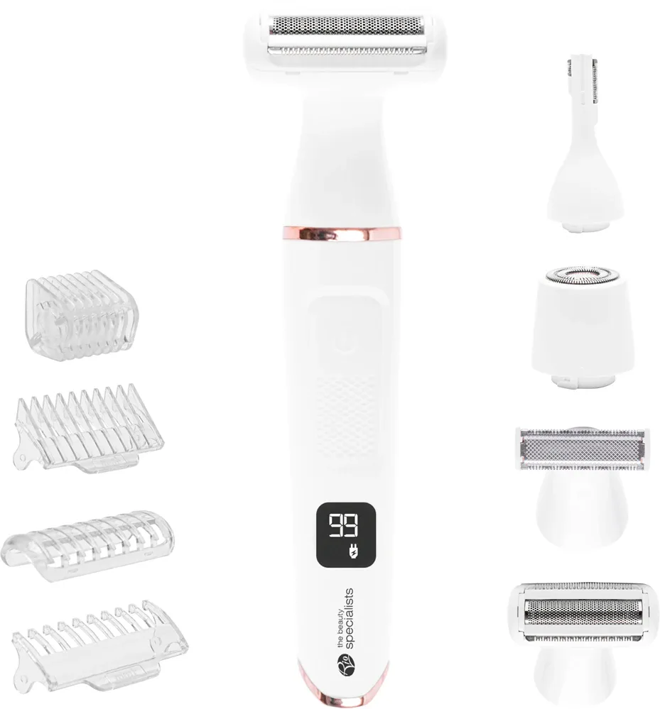 Электробритва RIO Go Smooth 4-in-1 Lady Shaver Bikini Trimmer, 4 насадки, 1 шт