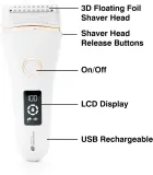 Электробритва RIO Go Smooth Wet Dry Lady Shaver, влажное и сухое бритьё, 1 шт — фото 2