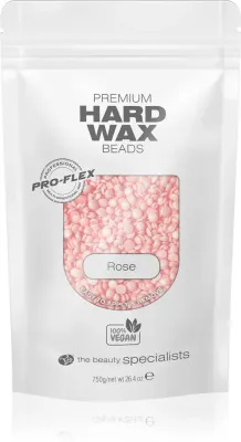 Воск для депиляции RIO Hard Wax Beads Rose в гранулах, с ароматом розы