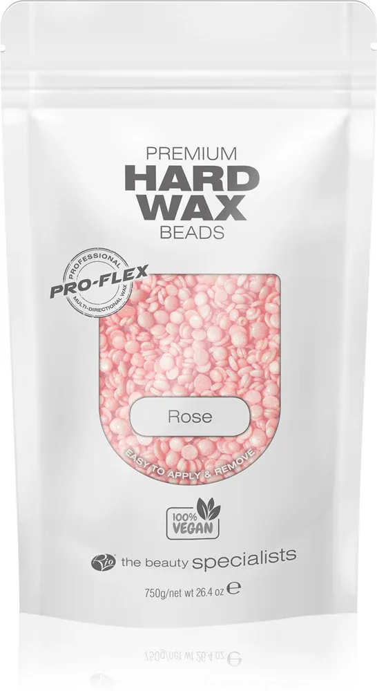Воск для депиляции RIO Hard Wax Beads Rose в гранулах, с ароматом розы