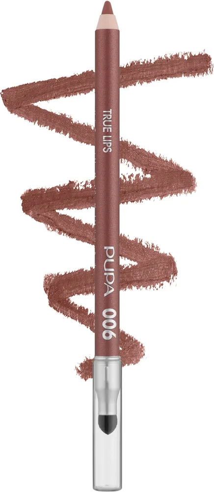 Контурный карандаш для губ Pupa True Lips, оттенок 06 - Brown Red
