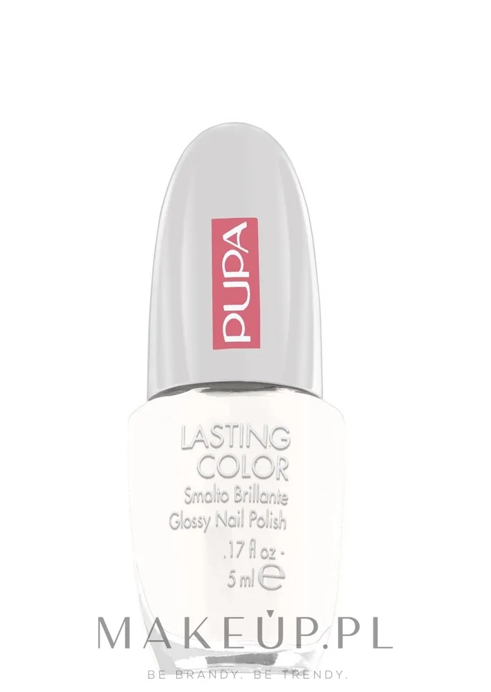 Pupa Lasting Color лак для ногтей глянцевый плотный пигмент тонкая кисть маникюр 5 мл, оттенок 1 - Manicure francuski