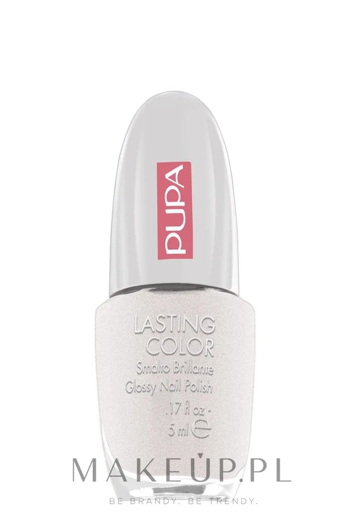 Pupa Lasting Color лак для ногтей глянцевый плотный пигмент тонкая кисть маникюр 5 мл, оттенок 103 - Ultra Pearly White