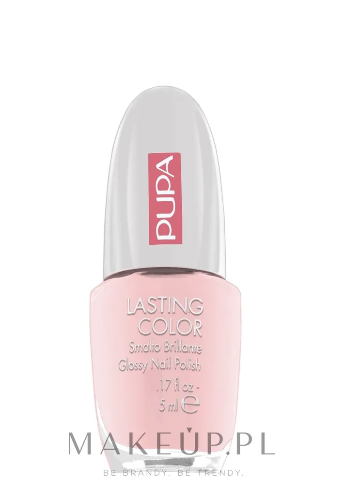 Pupa Lasting Color лак для ногтей глянцевый плотный пигмент тонкая кисть маникюр 5 мл, оттенок 201 - Pearly Pastel Pink