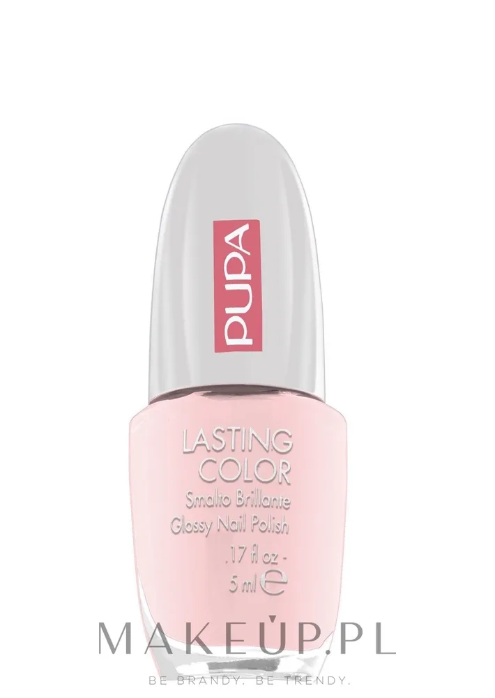 Pupa Lasting Color лак для ногтей глянцевый плотный пигмент тонкая кисть маникюр 5 мл, оттенок 202 - Baby Pink