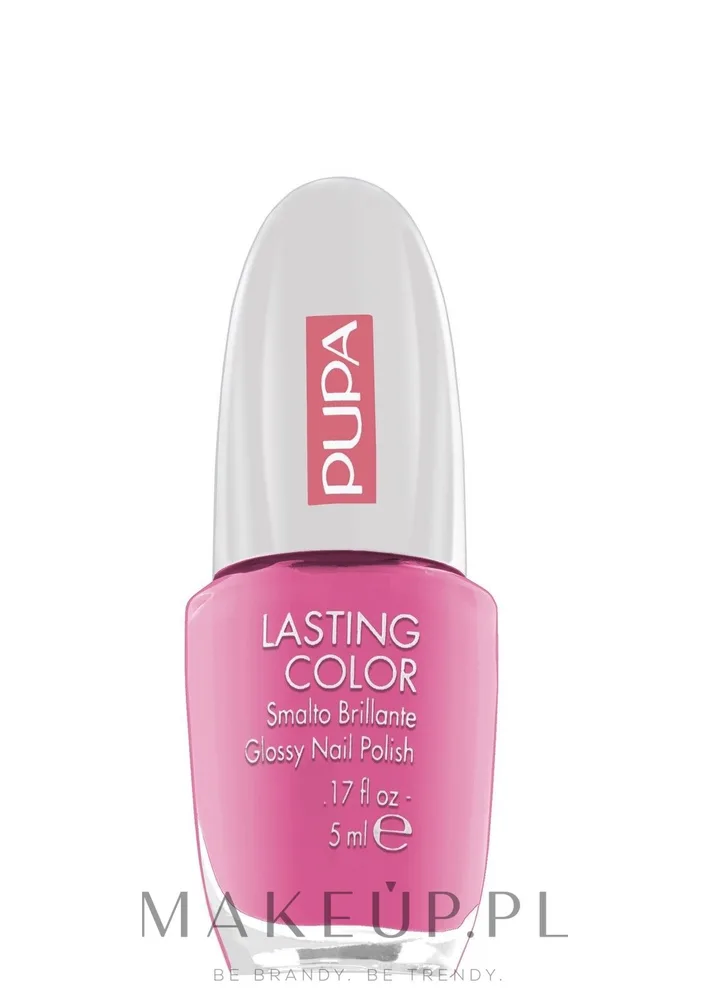 Pupa Lasting Color лак для ногтей глянцевый плотный пигмент тонкая кисть маникюр 5 мл, оттенок 301 - Fuchsia