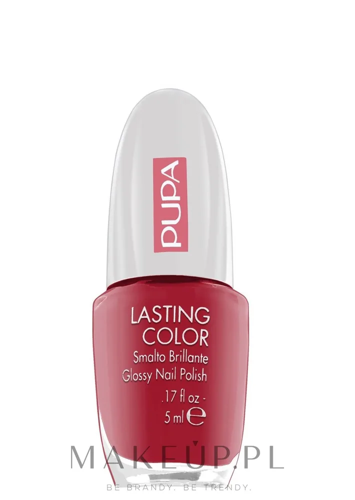Pupa Lasting Color лак для ногтей глянцевый плотный пигмент тонкая кисть маникюр 5 мл, оттенок 602 - Red
