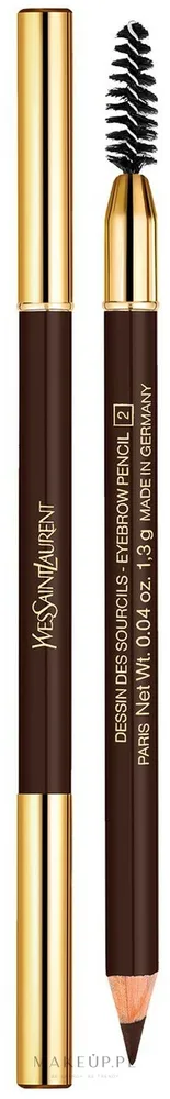 Карандаш для бровей Yves Saint Laurent Dessin des Sourcils, оттенок 2 - Dark Brown