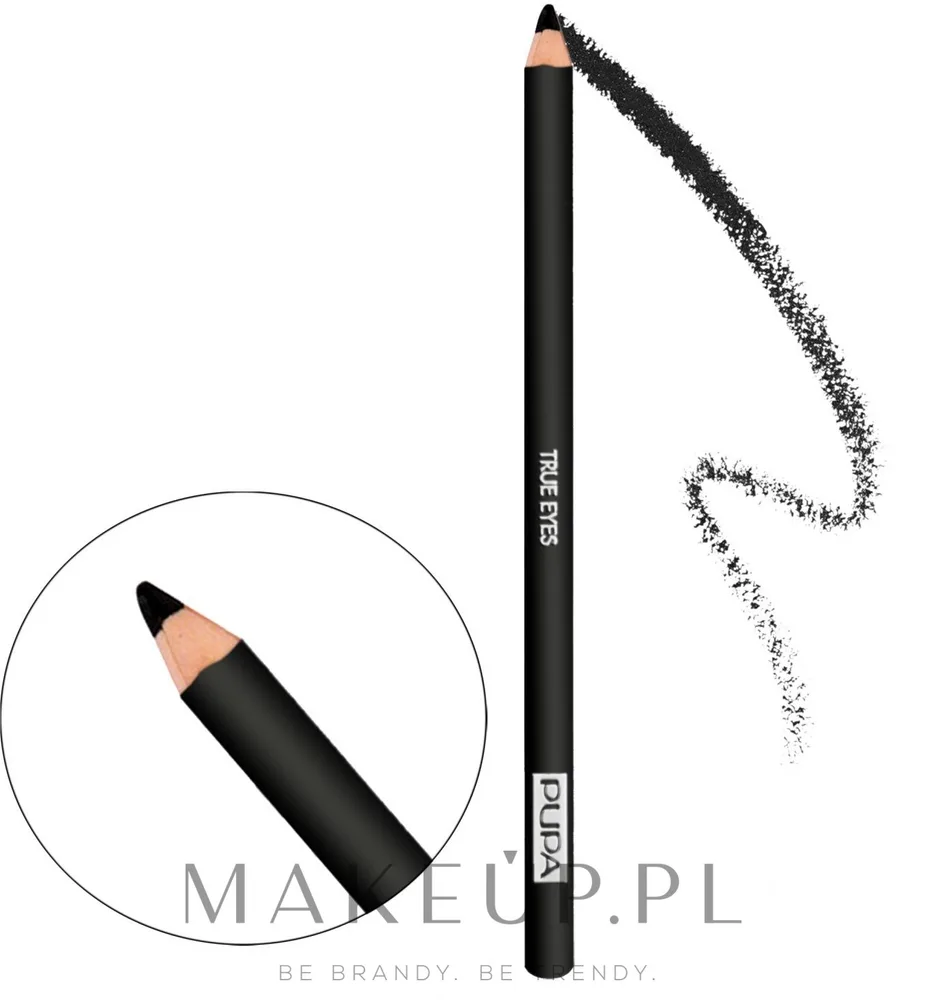 Карандаш для глаз Pupa True Eyes мягкий, оттенок 01 - Black