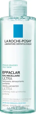 Мицеллярная вода La Roche-Posay Effaclar Ultra для жирной и чувствительной кожи, снятие макияжа, 200 мл
