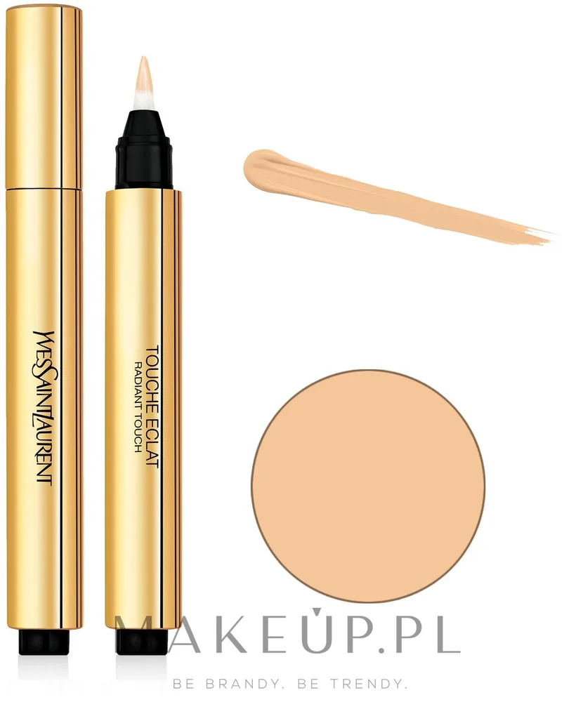 Корректор для области вокруг глаз Yves Saint Laurent Touche Eclat с кистью-аппликатором, сияющий, 2,5 мл, оттенок 3.5 - Luminous Almond