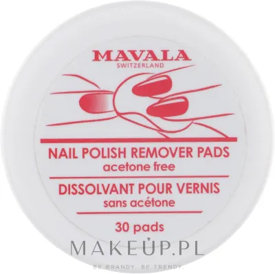 Mavala Nail Polish Remover Pads салфетки для снятия лака без ацетона с ромашкой 30 шт