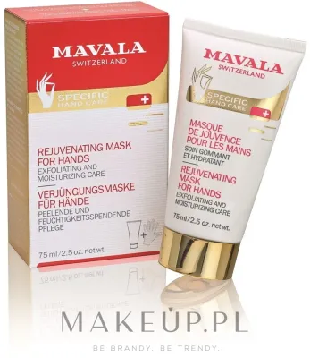 Mavala Cleansing Mask for Hands маска для рук отшелушивающая увлажняющая 75 мл, очищающий уход за кожей рук с глиной и алоэ