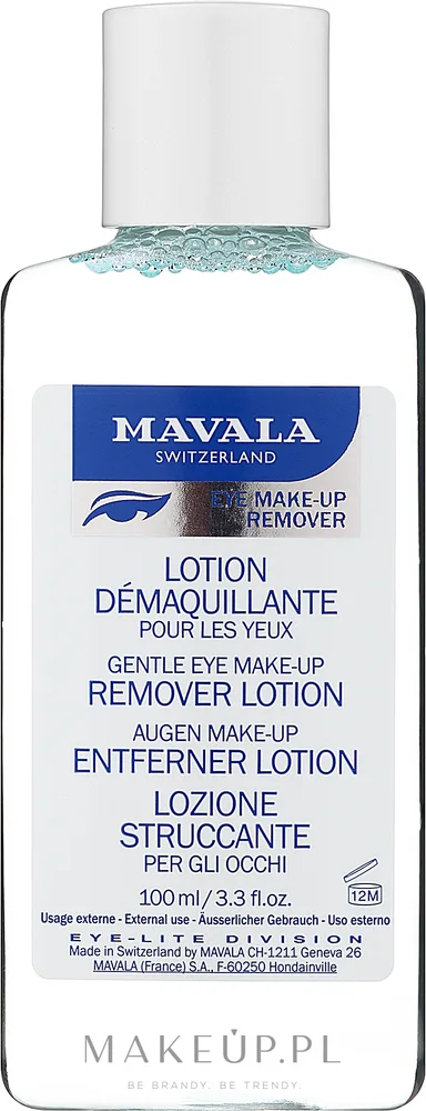 Mavala Eye Make-Up Remover Lotion лосьон для снятия макияжа с глаз двухфазный нежирный уход за веками 100 мл