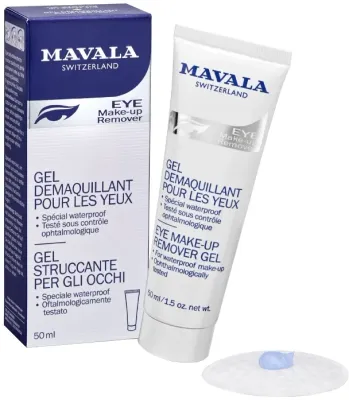 Mavala Eye Make-Up Remover Gel гель для снятия макияжа с глаз деликатный демакияж век и ресниц для водостойкой косметики 50 мл