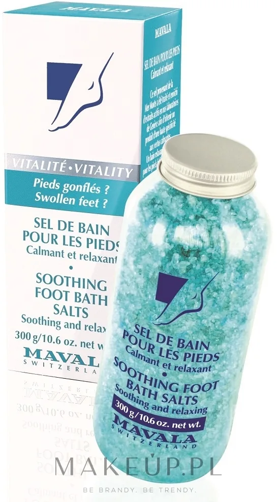 Mavala Soothing Foot Bath Salts соль для ванночек для ног 300 г, морская соль для стоп с экстрактом липы, педикюр