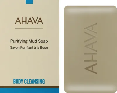 Грязевое мыло Ahava Source Mud Soap с грязью Мёртвого моря очищающее, 100 г