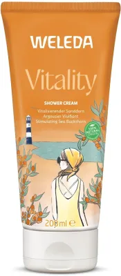 Ревитализирующий гель для душа Weleda Sea Buckthorn Creamy Body Wash с облепихой