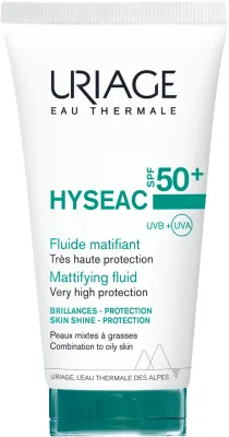 Uriage Hyseac Fluid флюид солнцезащитный для лица для комбинированной и жирной кожи SPF 50+ матирующий с экстрактом солодки 50 мл