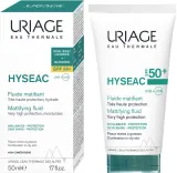 Uriage Hyseac Fluid флюид солнцезащитный для лица для комбинированной и жирной кожи SPF 50+ матирующий с экстрактом солодки 50 мл — фото 2