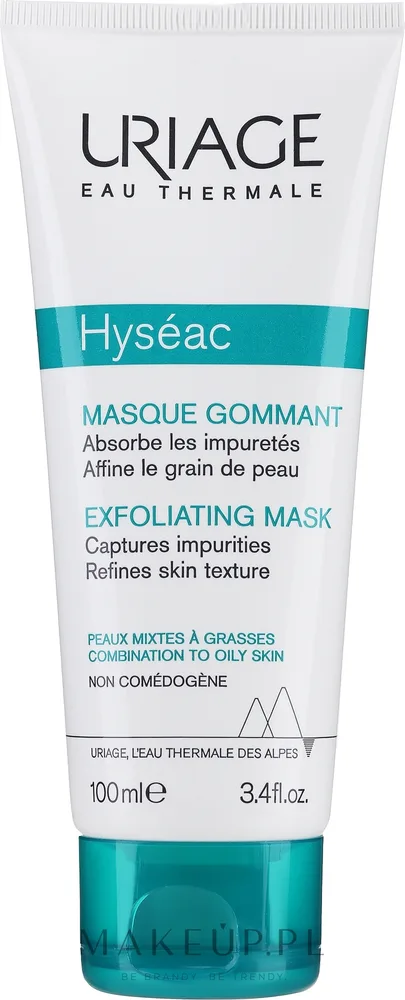 Отшелушивающая маска для комбинированной и жирной кожи Uriage Hyséac Exfoliating Mask, 100 мл