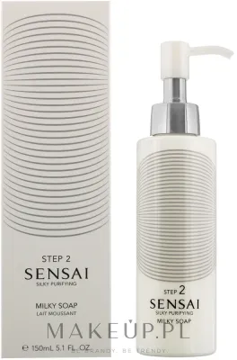 Sensai Silky Purifying молочное мыло для умывания с шёлком женьшенем и периллой 150 мл