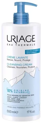 Uriage Creme Lavante крем очищающий питательный для лица и тела без мыла для чувствительной и сухой кожи с маслом иллипе