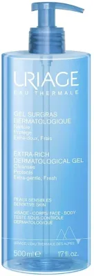 Дерматологический гель для умывания лица и тела Uriage Dermatological Cleanser Gentle Foaming Gel