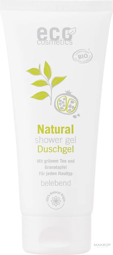 Гель для душа Eco Cosmetics с зелёным чаем и гранатом, 200 мл