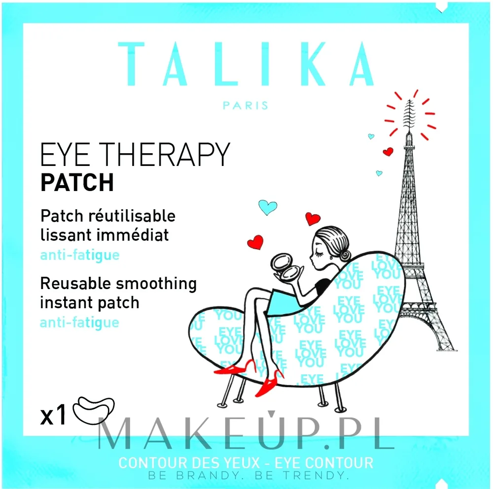 Talika Eye Therapy Patch Refills сменные патчи под глаза восстанавливающие многоразовые с церамидами и растительными маслами 2 шт