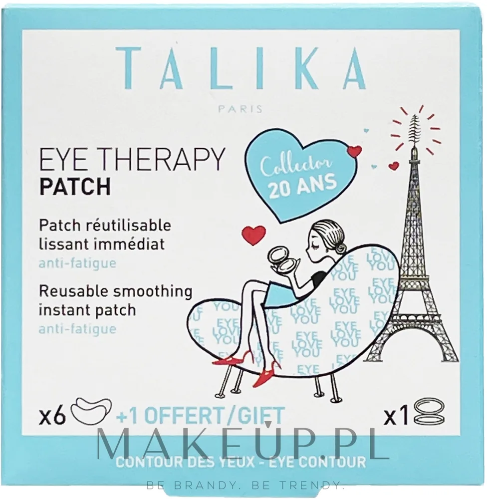 Talika Eye Therapy Patch патчи под глаза уходовые многоразовые с церамидами маслом ши и авокадо для кожи вокруг глаз 6 шт